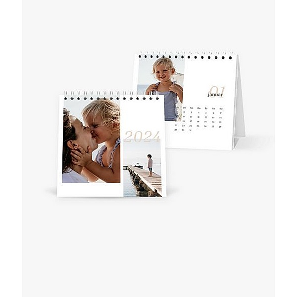 Tischkalender 2024 gestalten mit eigenen Fotos (14,5 x 14,5 cm) im Design Beach Time
