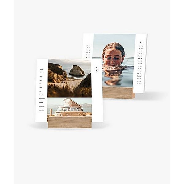 Tischkalender 2024 gestalten mit eigenen Fotos (14,5 x 14,5 cm) im Design Outdoor
