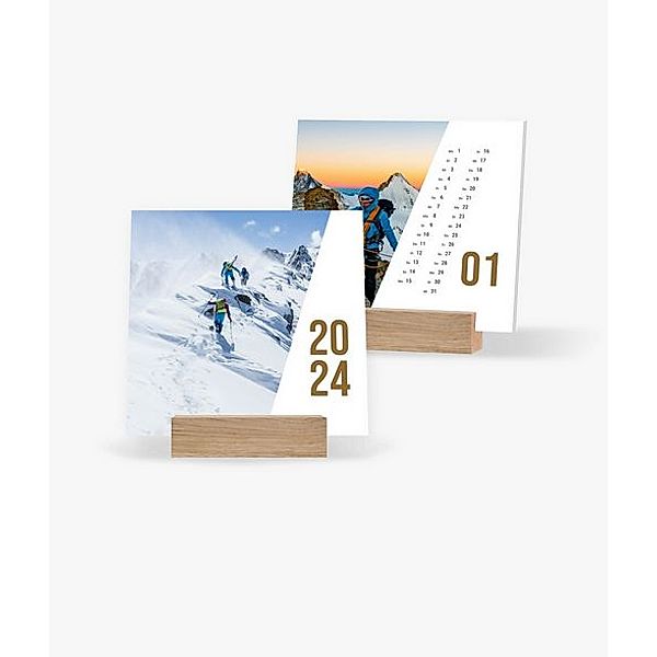 Tischkalender 2024 gestalten mit eigenen Fotos (14,5 x 14,5 cm) im Design Action