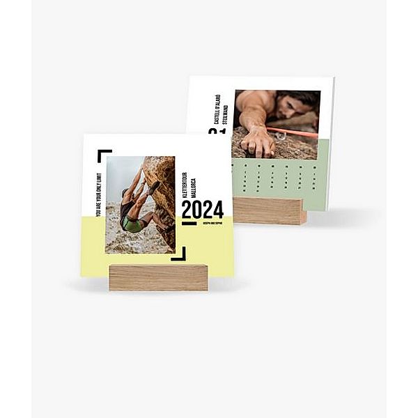 Tischkalender 2024 gestalten mit eigenen Fotos (14,5 x 14,5 cm) im Design Bold