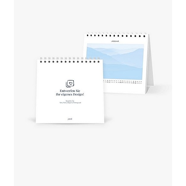 Tischkalender 2024 gestalten mit eigenen Fotos (14,5 x 14,5 cm) im Design Simple