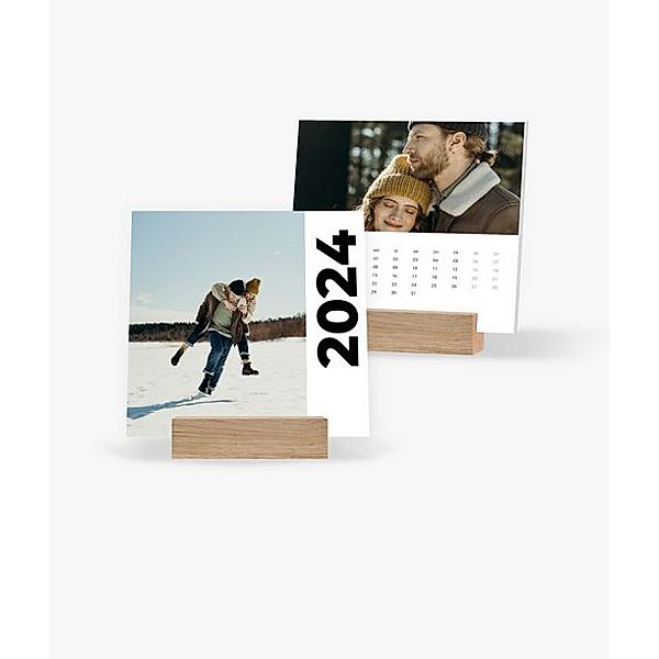 Tischkalender 2024 gestalten mit eigenen Fotos (14,5 x 14,5 cm) im Design Road Trip