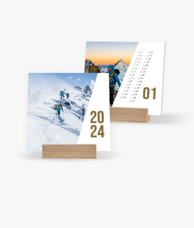 Tischkalender 2024 gestalten mit eigenen Fotos 14,5 x 14,5 cm im Design  Action - Kalender bestellen