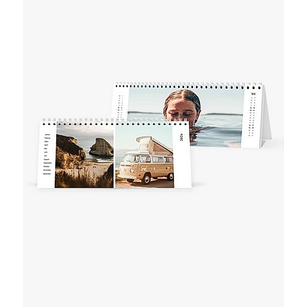 Tischkalender 2024 gestalten mit eigenen Fotos (26,5 x 12,0 cm) im Design Outdoor