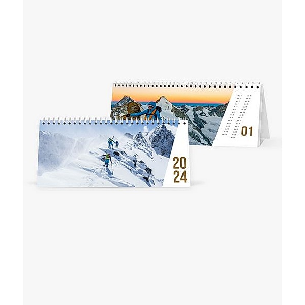 Tischkalender 2024 gestalten mit eigenen Fotos (26,5 x 12,0 cm) im Design Action