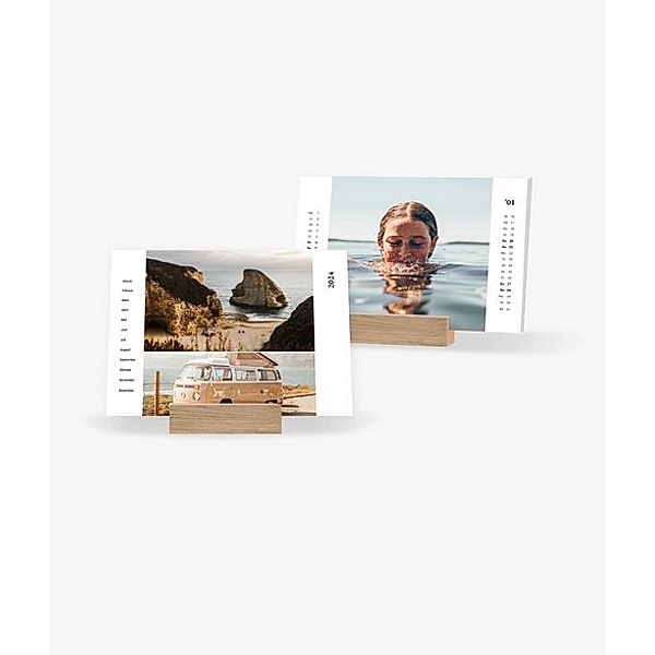 Tischkalender 2024 gestalten mit eigenen Fotos (A5 quer) im Design Outdoor