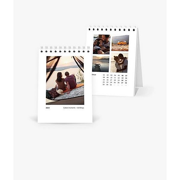 Tischkalender 2024 gestalten mit eigenen Fotos (A6 hoch) im Design Entdecker