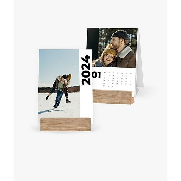 Tischkalender 2024 gestalten mit eigenen Fotos (A6 hoch) im Design Road Trip