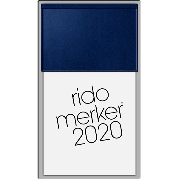 Tischkalender Merker blau 2020