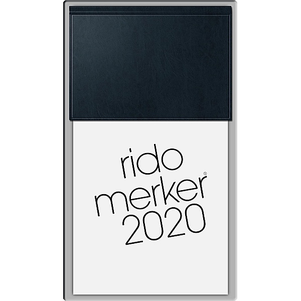 Tischkalender Merker Miradur schwarz 2020