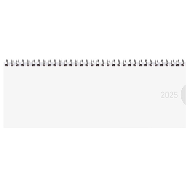 Tischkalender quer Classic Colourlux 2025 weiß