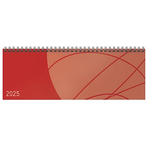 Tischkalender quer Professional Colourlux 2025 rot
