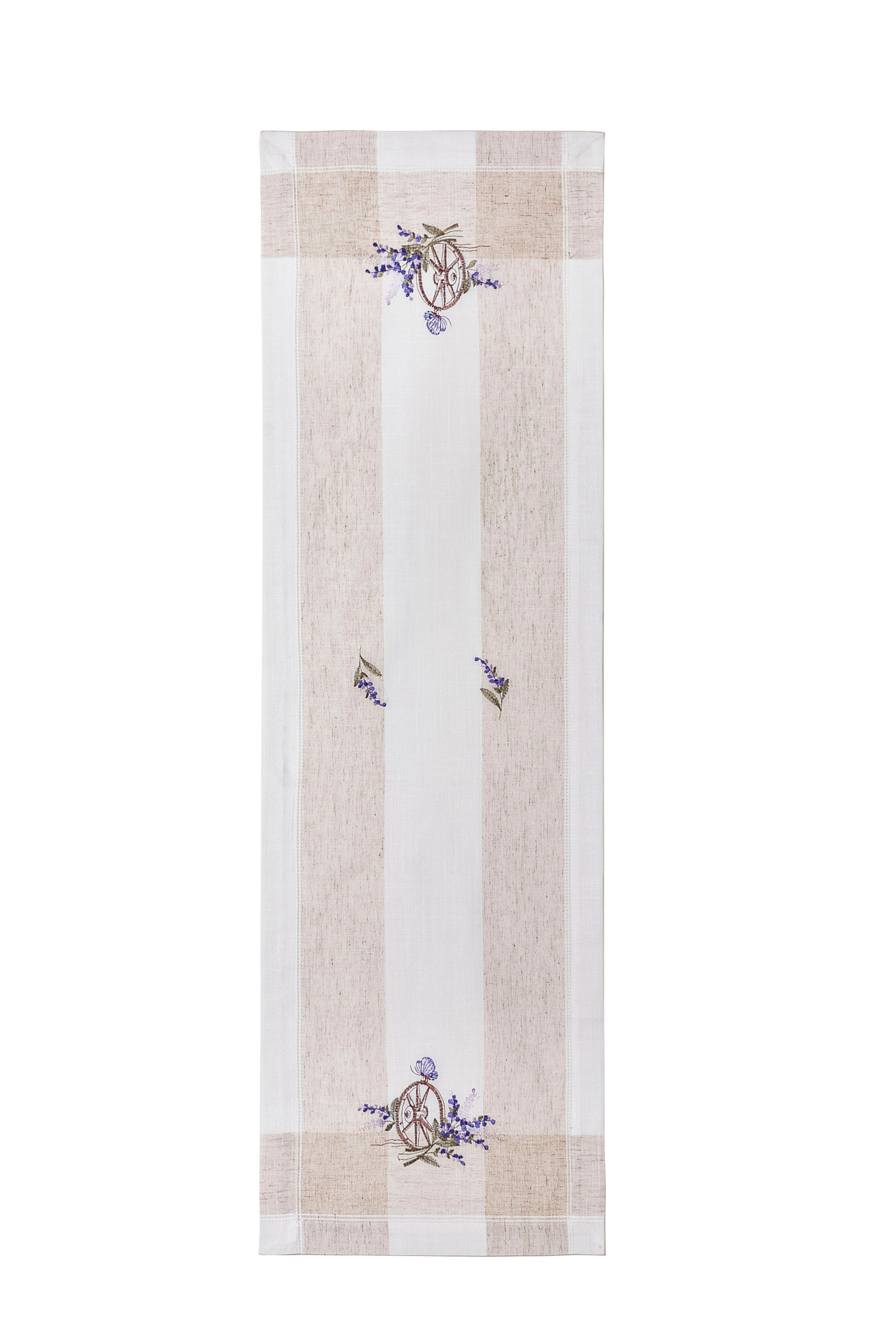 Tischläufer Lavendel mit Stickerei, 40 x 140 cm | Weltbild.ch