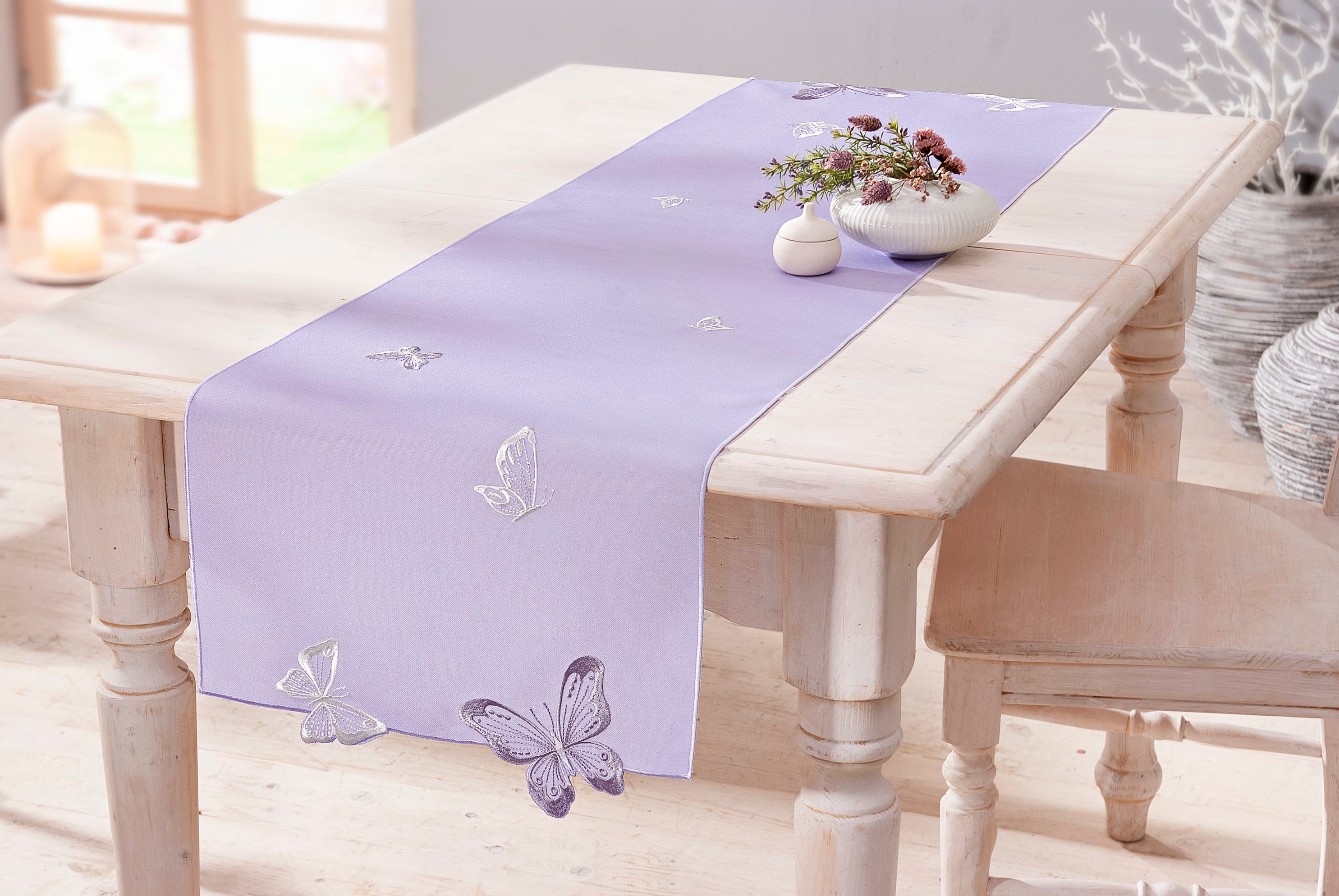 Tischläufer Violett 40 x 140 cm jetzt bei Weltbild.de bestellen