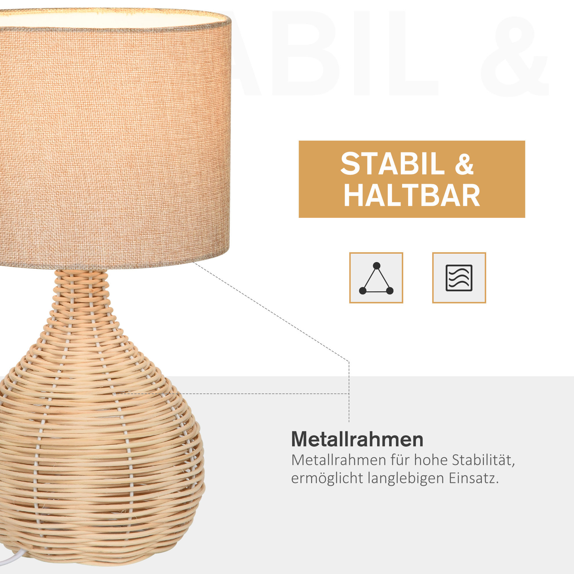Tischlampe im Rattan Design jetzt bei Weltbild.de bestellen