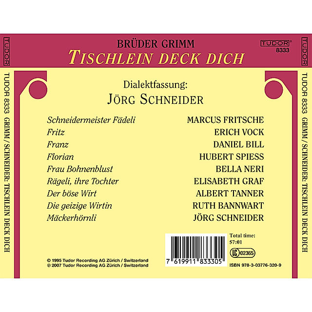 Tischlein deck dich Hörbuch von Jörg Schneider - Weltbild.ch