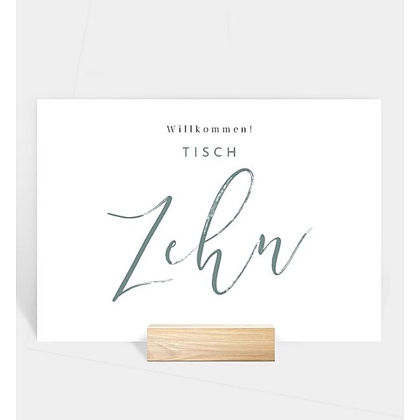 Tischnummer Liebesbrief, Tischnummer quer (170 x 120mm)
