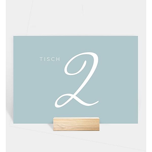 Tischnummer Yes, love, Tischnummer quer (170 x 120mm)