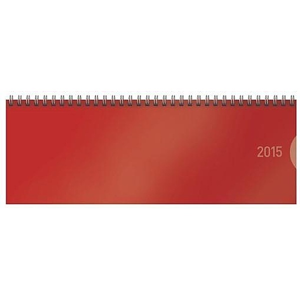 Tischquerkalender Classic Colourlux rot 2015