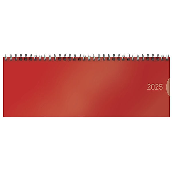 Tischquerkalender Classic Colourlux rot 2025