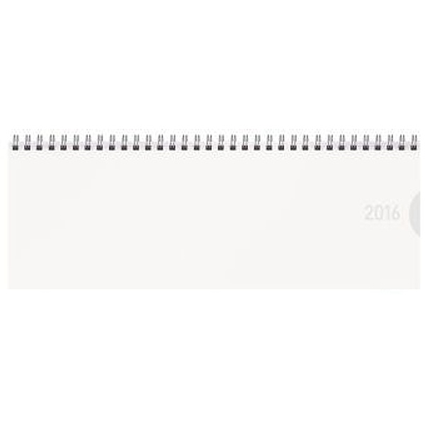 Tischquerkalender Classic Colourlux weiß 2016