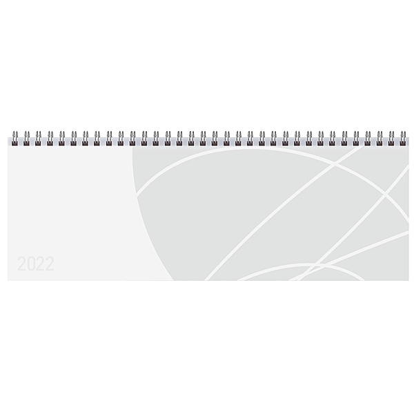 Tischquerkalender Professional Colourlux weiß 2022