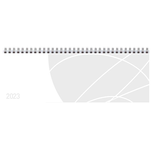 Tischquerkalender Professional Colourlux weiss 2023