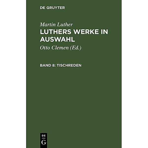 Tischreden, Martin Luther