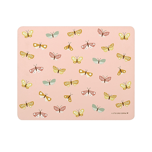 A Little Lovely Company Tischset SCHMETTERLINGE (43x34) in rosa