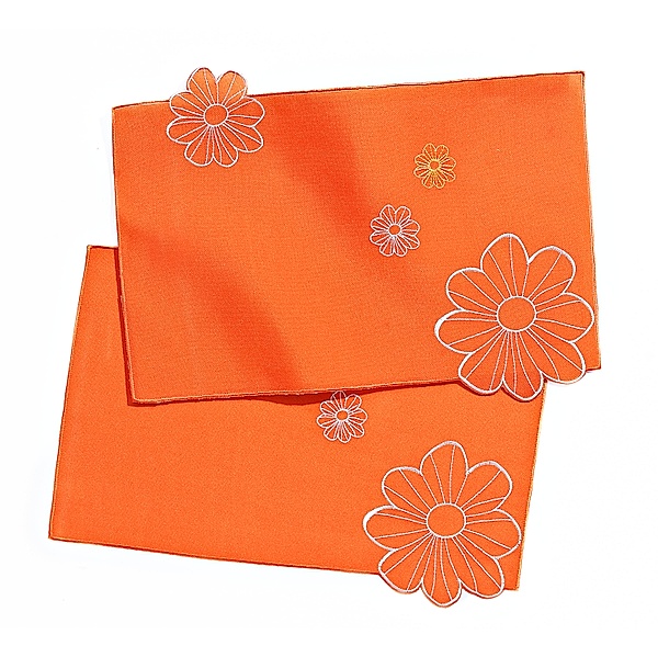 Tischsets Orange Flower 2er-Set
