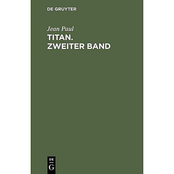 Titan. Zweiter Band, Jean Paul