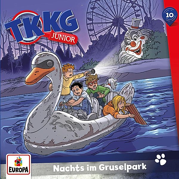 TKKG Junior - 10 - TKKG Junior - Folge 10: Nachts im Gruselpark, Stefan Wolf, Frank Gustavus