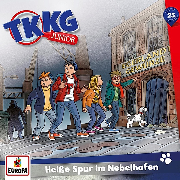 TKKG Junior - 25 - TKKG Junior - Folge 25: Heisse Spur im Nebelhafen, Stefan Wolf, Frank Gustavus