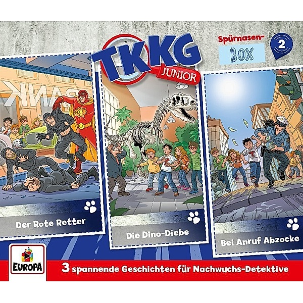 TKKG Junior 3er Box - Spürnasen-Box. Box.2, 3 Audio-CD,3 Audio-CD