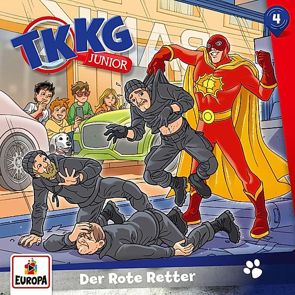 TKKG Junior - 4 - TKKG Junior - Folge 04: Der Rote Retter, Stefan Wolf, Frank Gustavus