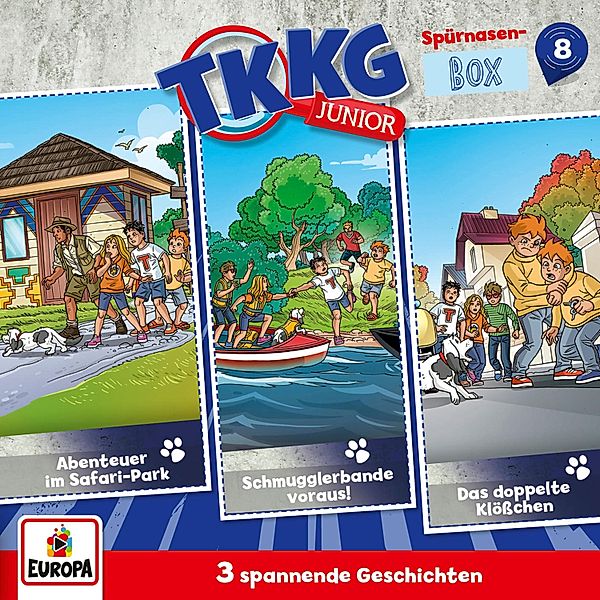 TKKG Junior - Spürnasen-Box 8 (Folgen 22-24), Stefan Wolf, Frank Gustavus, Daniel Welbat, Katja Welbat