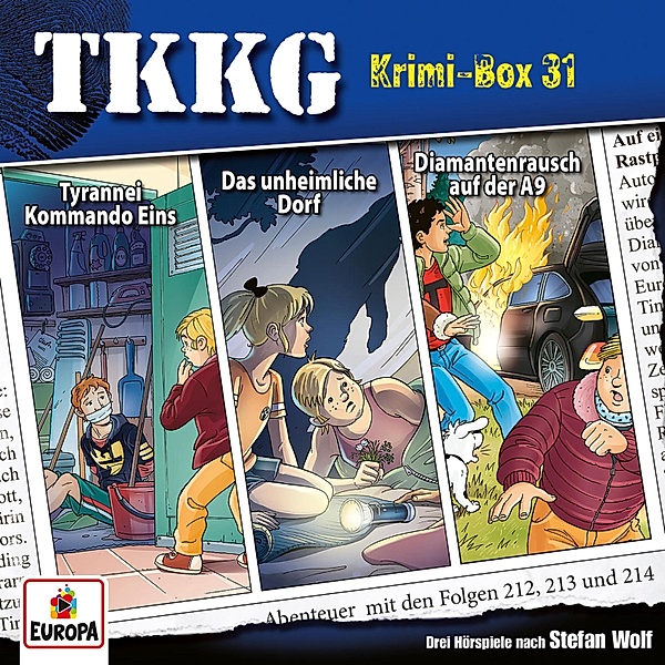TKKG - TKKG Krimi-Box 31 (Folgen 212-214), Stefan Wolf, Martin Hofstetter