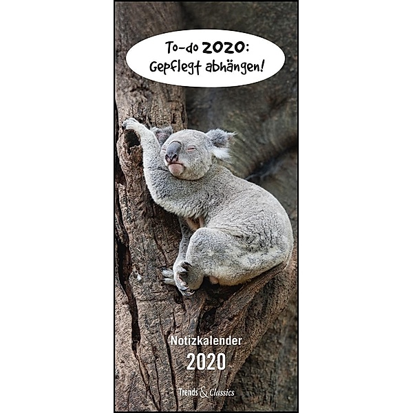To-do 2020: Gepflegt abhängen! Notizkalender 2020