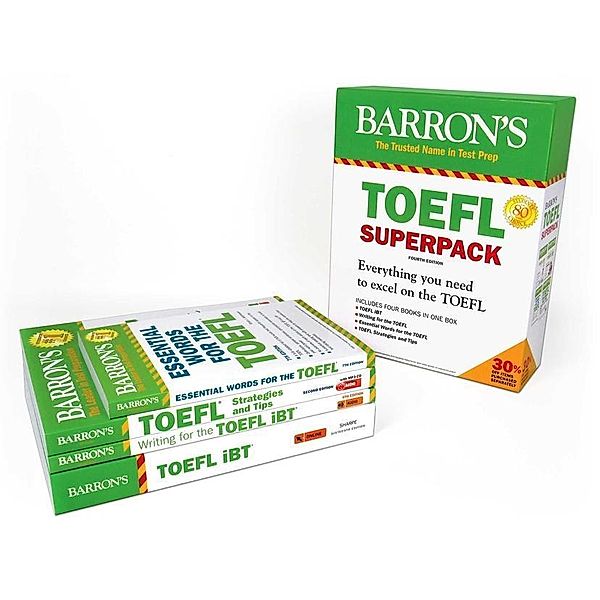 TOEFL IBT Superpack: 4 Books + Practice Tests + Audio Online, Pamela J. Sharpe, Stephen J. Matthiesen