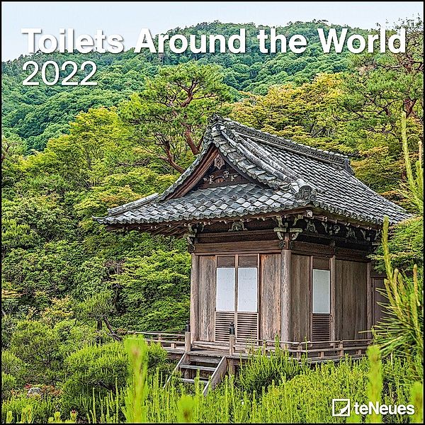 Toilets Around the World 2022 - Wand-Kalender - Broschüren-Kalender - 30x30 - 30x60 geöffnet - Toiletten-Kalender