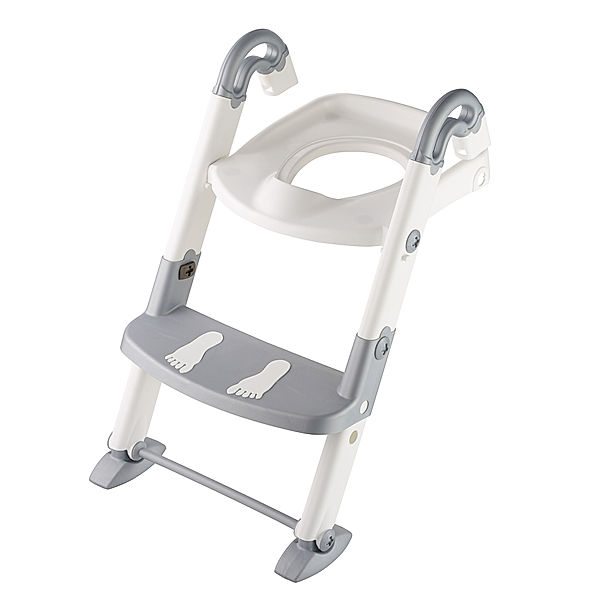 Rotho Babydesign Toilettentrainer KIDSKIT - 3IN1 in grau/weiss
