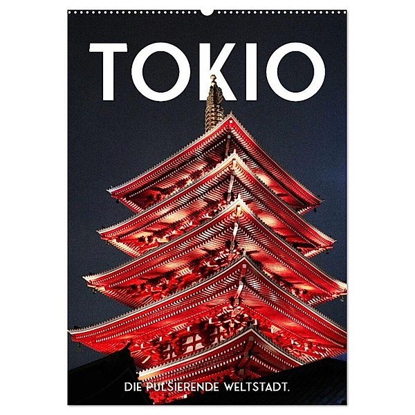 Tokio - Die pulsierende Weltstadt. (Wandkalender 2024 DIN A2 hoch), CALVENDO Monatskalender, SF