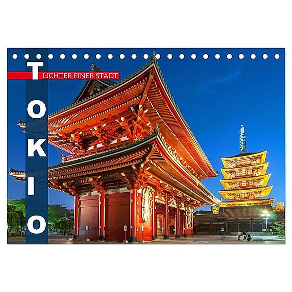 Tokio: Lichter einer Stadt (Tischkalender 2024 DIN A5 quer), CALVENDO Monatskalender, Calvendo