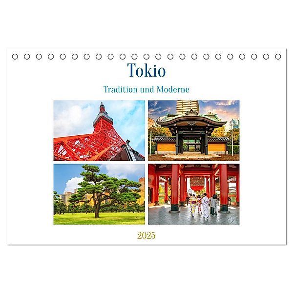 Tokio - Tradition und Moderne (Tischkalender 2025 DIN A5 quer), CALVENDO Monatskalender, Calvendo, Nina Schwarze
