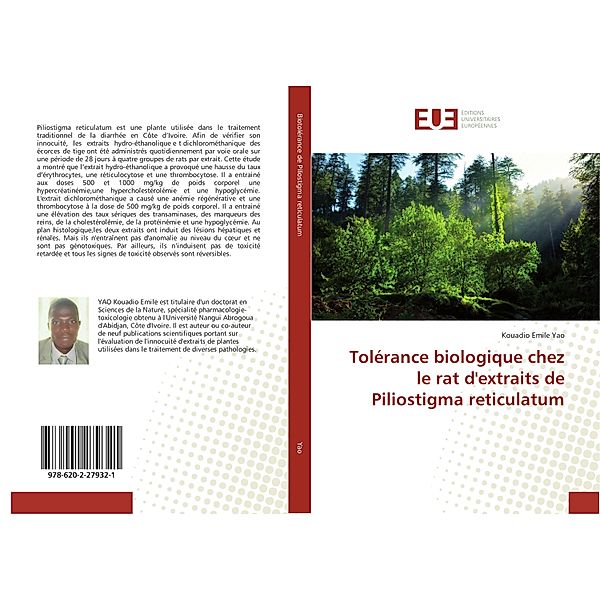 Tolérance biologique chez le rat d'extraits de Piliostigma reticulatum, Kouadio Emile Yao