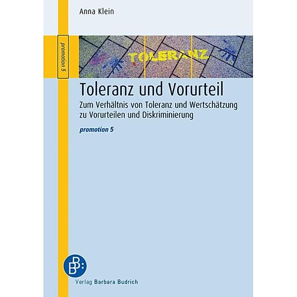 Toleranz und Vorurteil / promotion Bd.5, Anna Klein