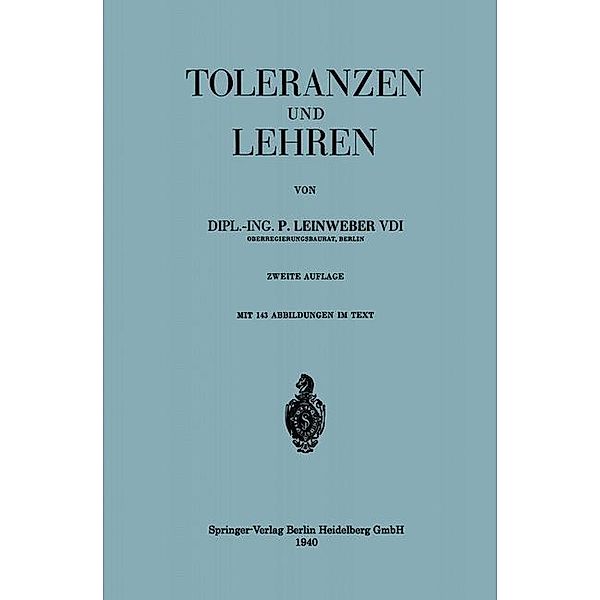 Toleranzen und Lehren, Paul Leinweber