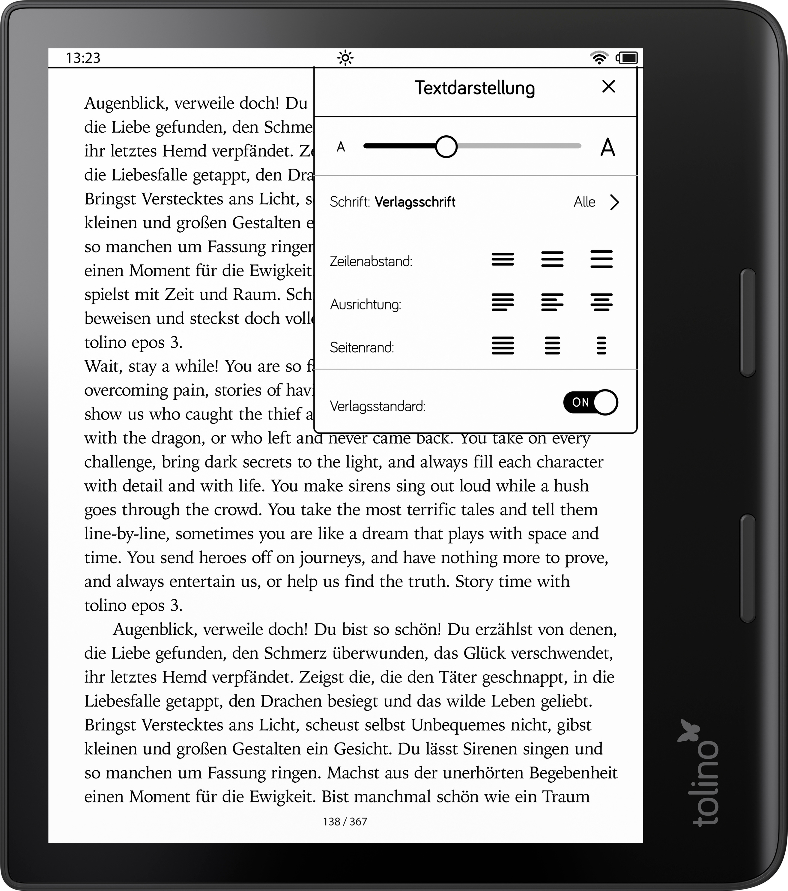 tolino epos 3 eBook-Reader jetzt bei Weltbild.de bestellen