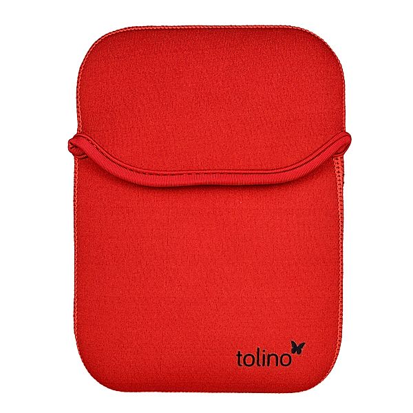 tolino eReader, Neoprentasche mit Wendefunktion (Farbe:rot)