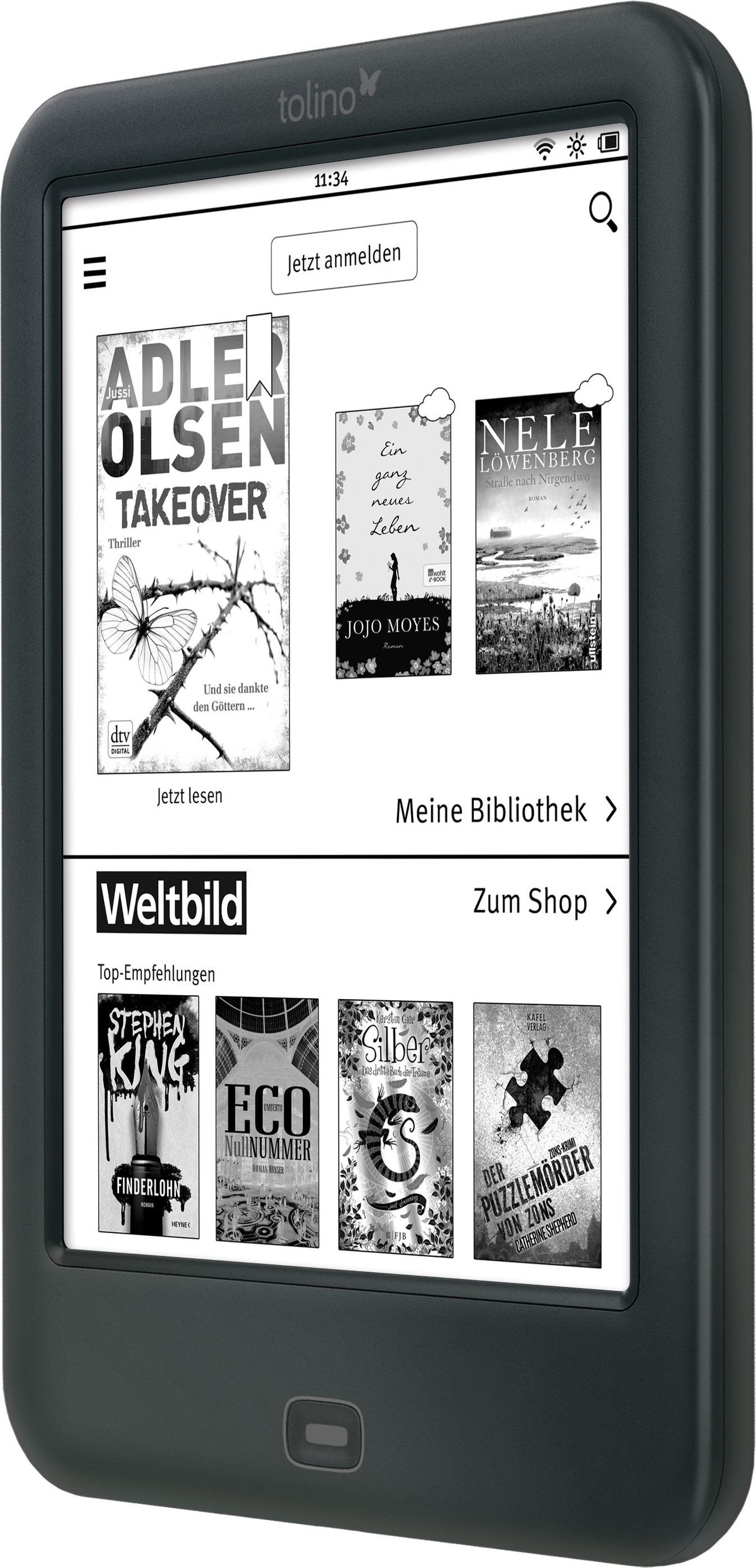 tolino shine 2 HD eBook-Reader jetzt bei Weltbild.ch bestellen